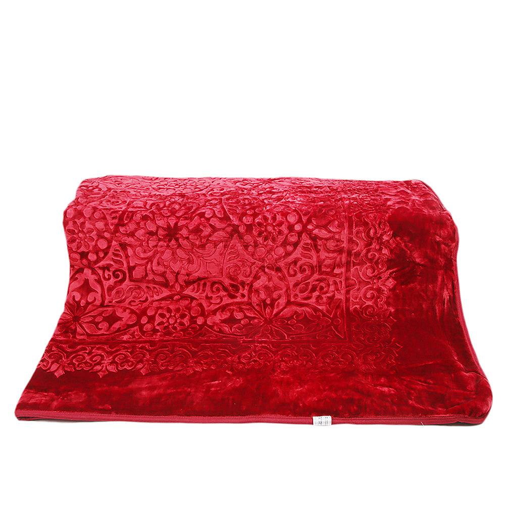 Blanket Ng Best 2 Ply Double Bed - Maroon, Home & Lifestyle, Blanket, Chase Value, Chase Value
