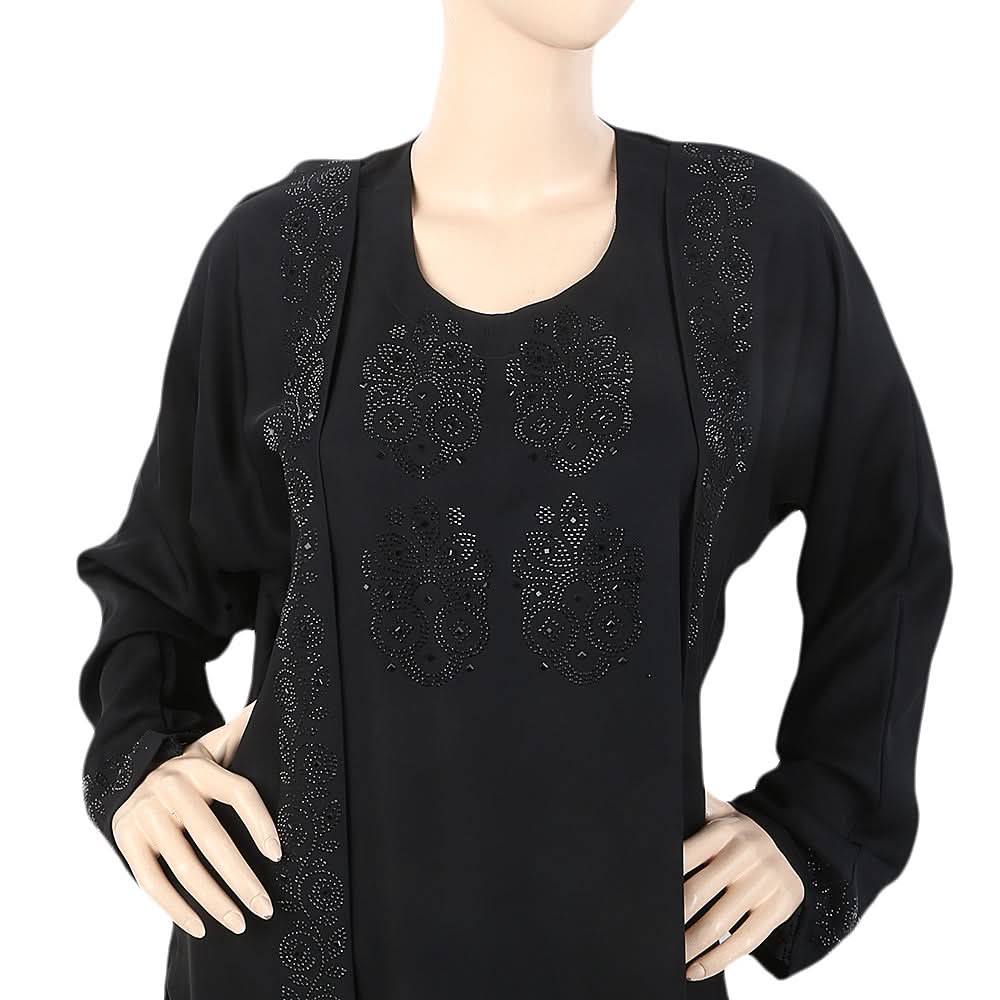 Women's Nag Patti Abaya - Black, Women, Abayas, Chase Value, Chase Value