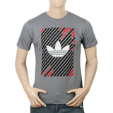 Men's Half Sleeves Printed T-Shirt - Grey, Men, T-Shirts And Polos, Chase Value, Chase Value