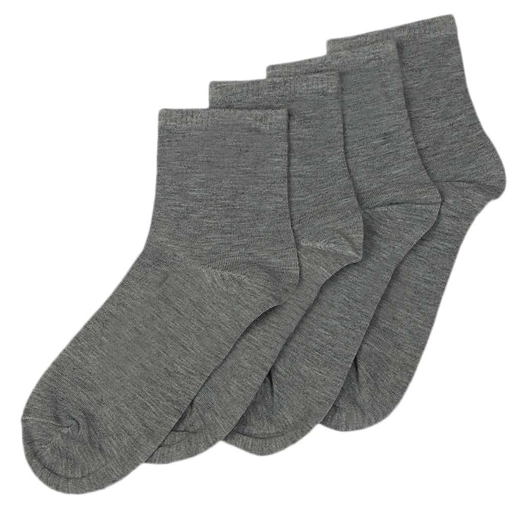 Men's Long Ankle Socks Pack Of 2 - Light Grey, Men, Mens Socks, Chase Value, Chase Value
