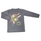 Boys Full Sleeves T-Shirt  8741 - Grey, Kids, Boys T-Shirts, Chase Value, Chase Value