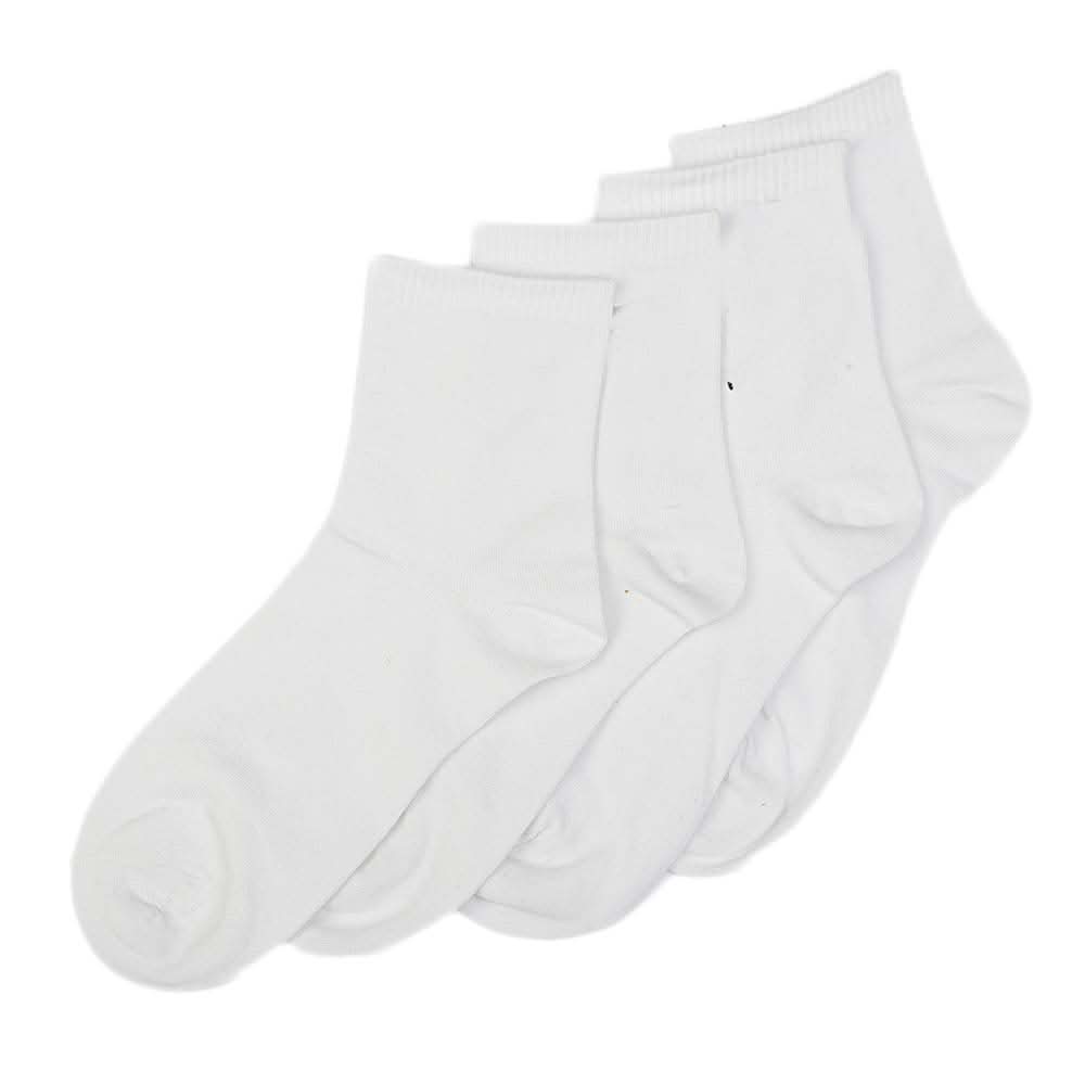 Men's Long Ankle Socks Pack Of 2 - White, Men, Mens Socks, Chase Value, Chase Value