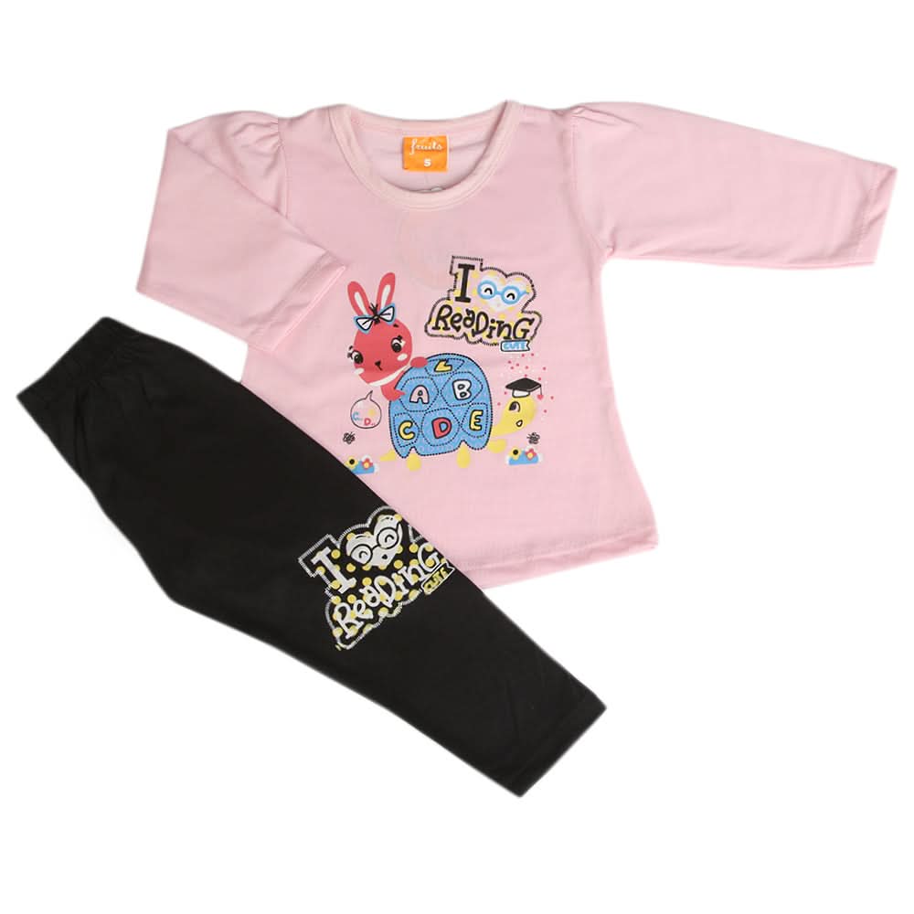 Girls Full Sleeves Suit - Pink, Girls Suits, Chase Value, Chase Value