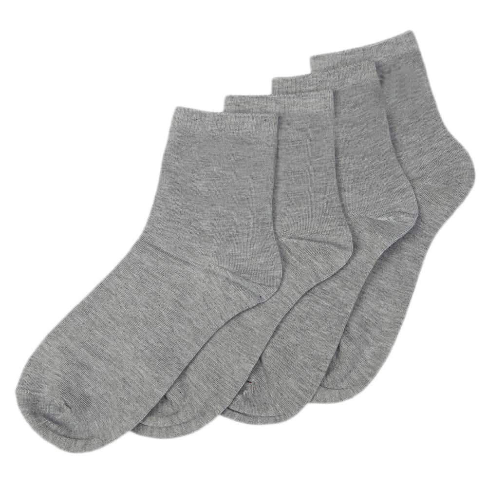 Men's Long Ankle Socks Pack Of 2 - Grey, Men, Mens Socks, Chase Value, Chase Value