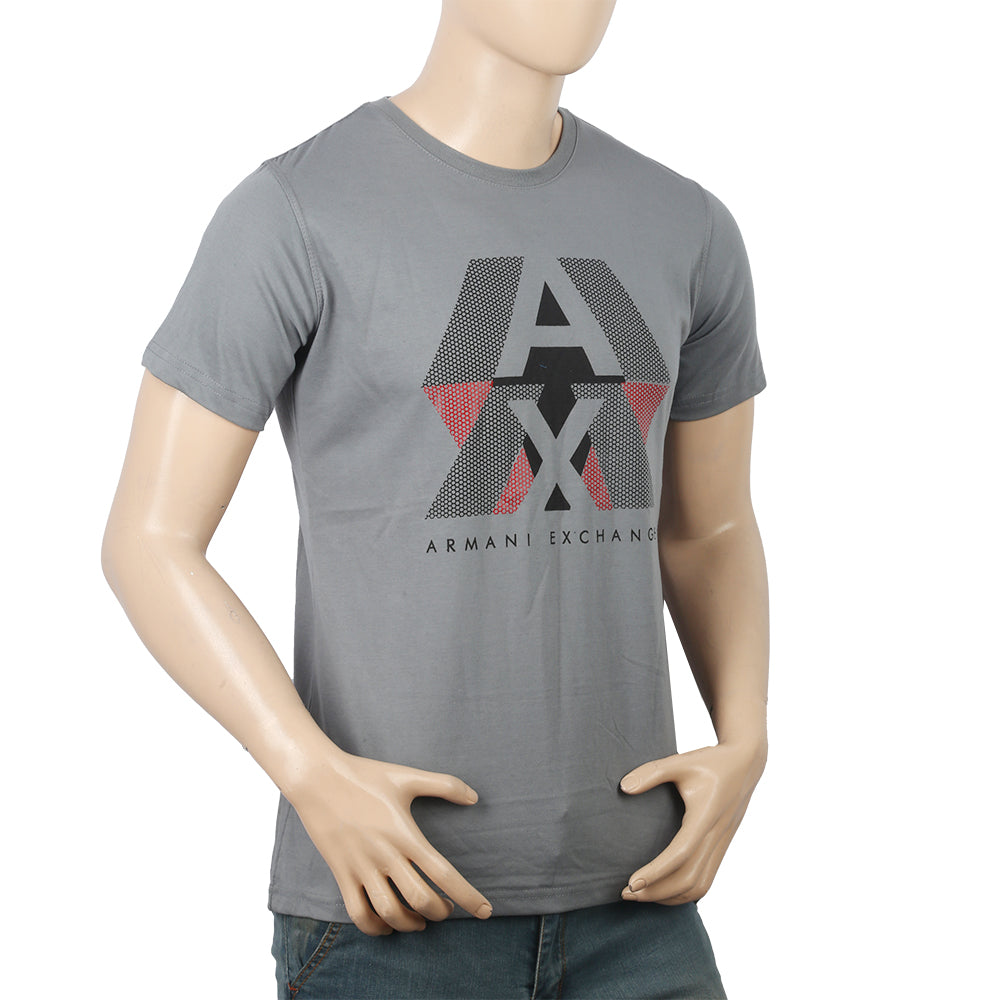 Men's Half Sleeves Printed T-Shirt - Grey, Men, T-Shirts And Polos, Chase Value, Chase Value