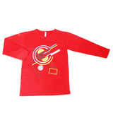 Boys Full Sleeves T-Shirt - Red, Kids, Boys T-Shirts, Chase Value, Chase Value