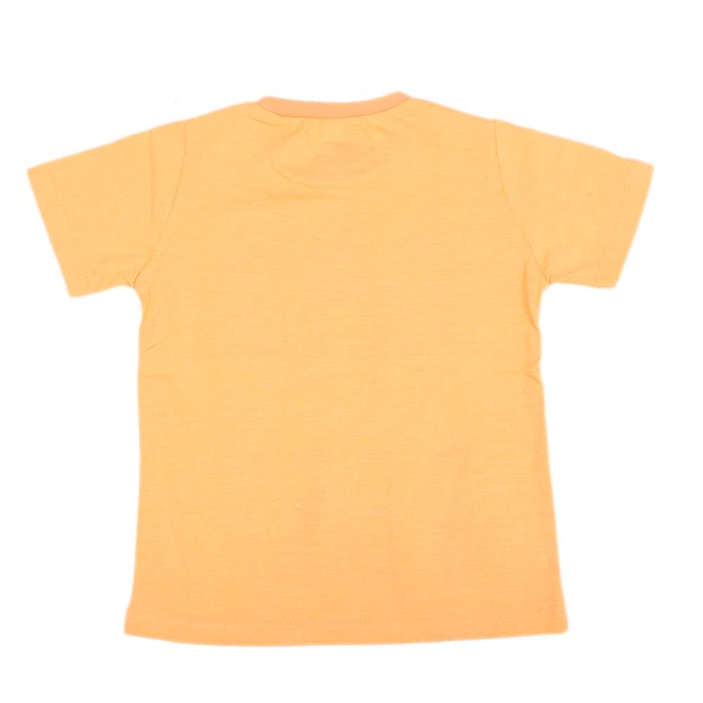 Boys Printed Half Sleeves T-Shirt 4734 - Peach, Kids, Boys T-Shirts, Chase Value, Chase Value