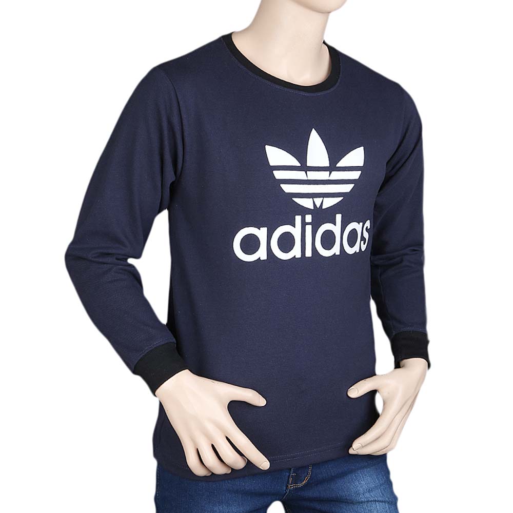 Men's Full Sleeves T-Shirt - Navy Blue, Mens T-Shirts, Chase Value, Chase Value