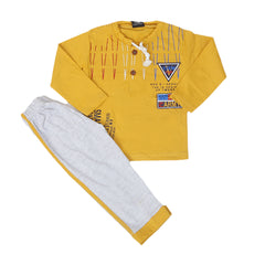 Boys Full Sleeves Suit - Mustard, Kids, Boys Sets And Suits, Chase Value, Chase Value