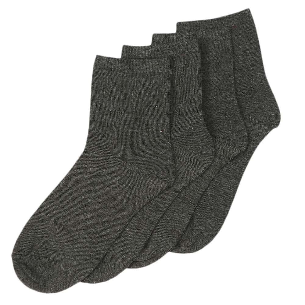 Men's Long Ankle Socks Pack Of 2 - Dark Grey, Men, Mens Socks, Chase Value, Chase Value