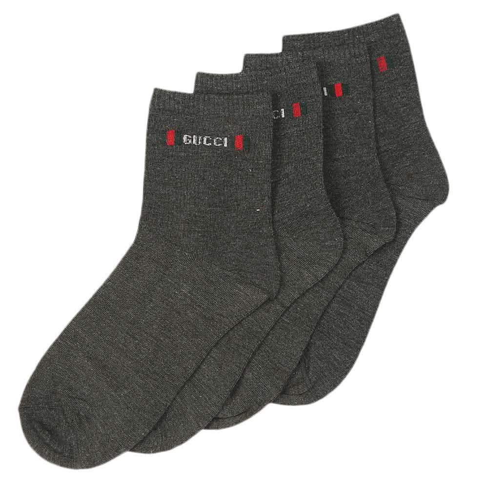 Men's Long Ankle Socks Pack Of 2 - Dark Grey, Men, Mens Socks, Chase Value, Chase Value