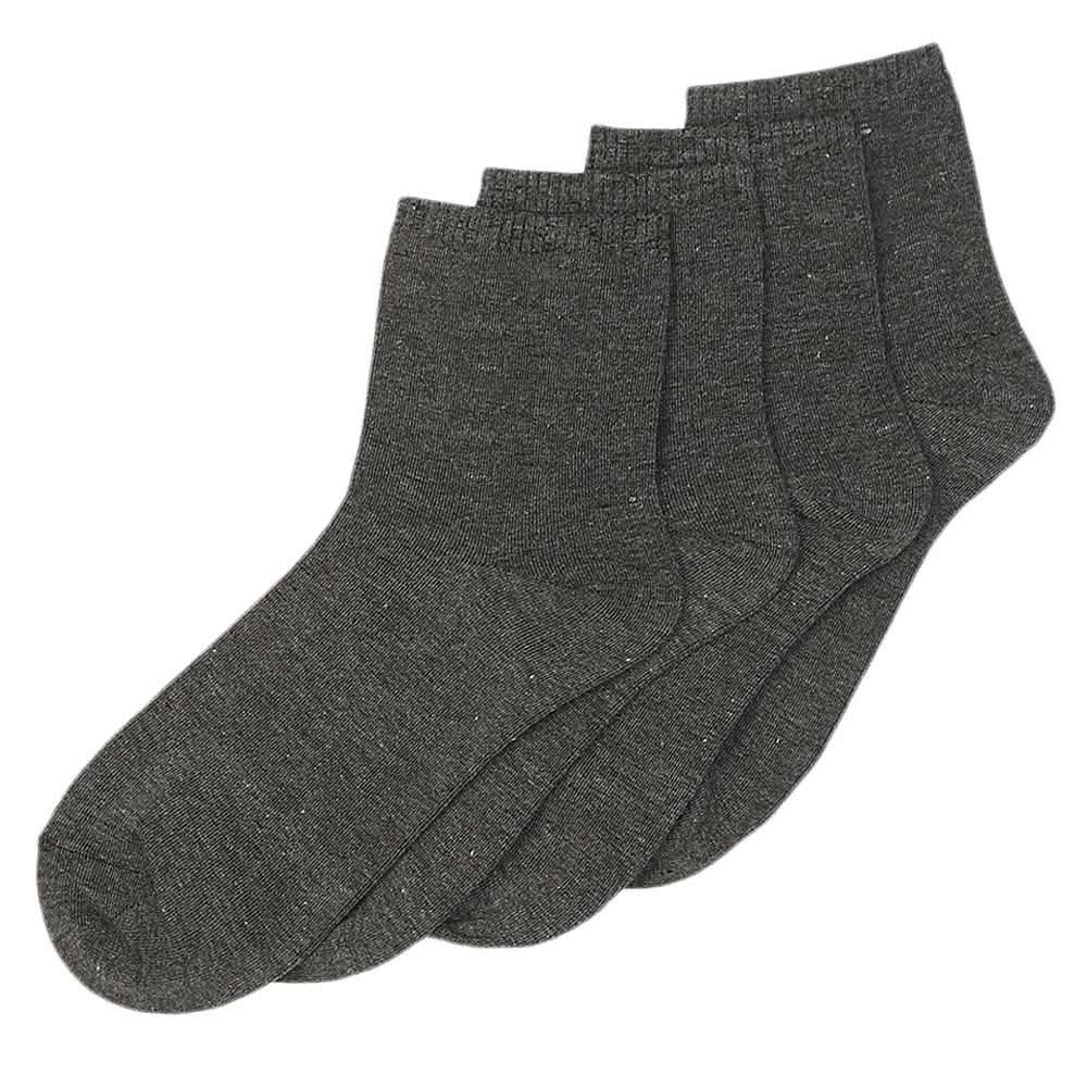 Men's Long Ankle Socks Pack Of 2 - Dark Grey, Men, Mens Socks, Chase Value, Chase Value