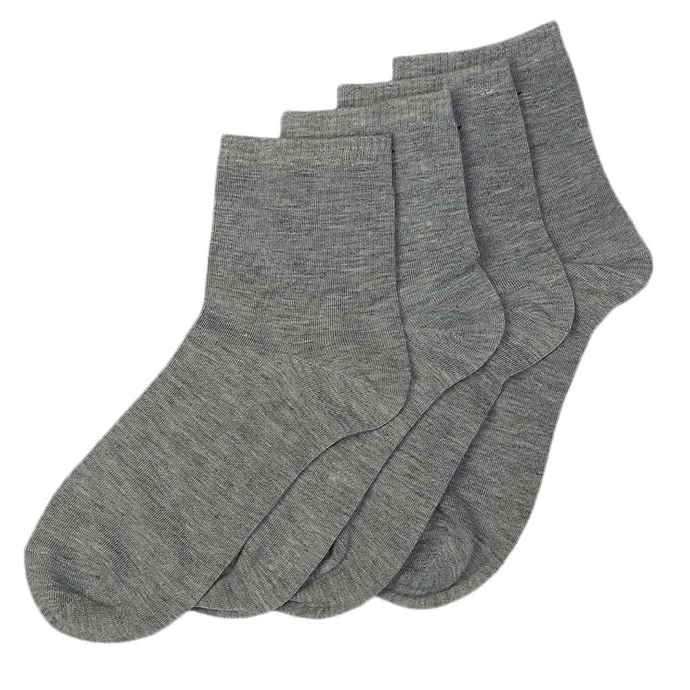 Men's Long Ankle Socks Pack Of 2 - Light Grey, Men, Mens Socks, Chase Value, Chase Value