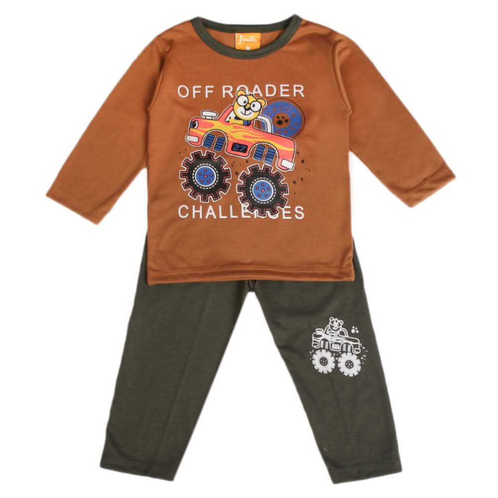 Boys Full Sleeves Suit - Brown, Boys Sets & Suits, Chase Value, Chase Value