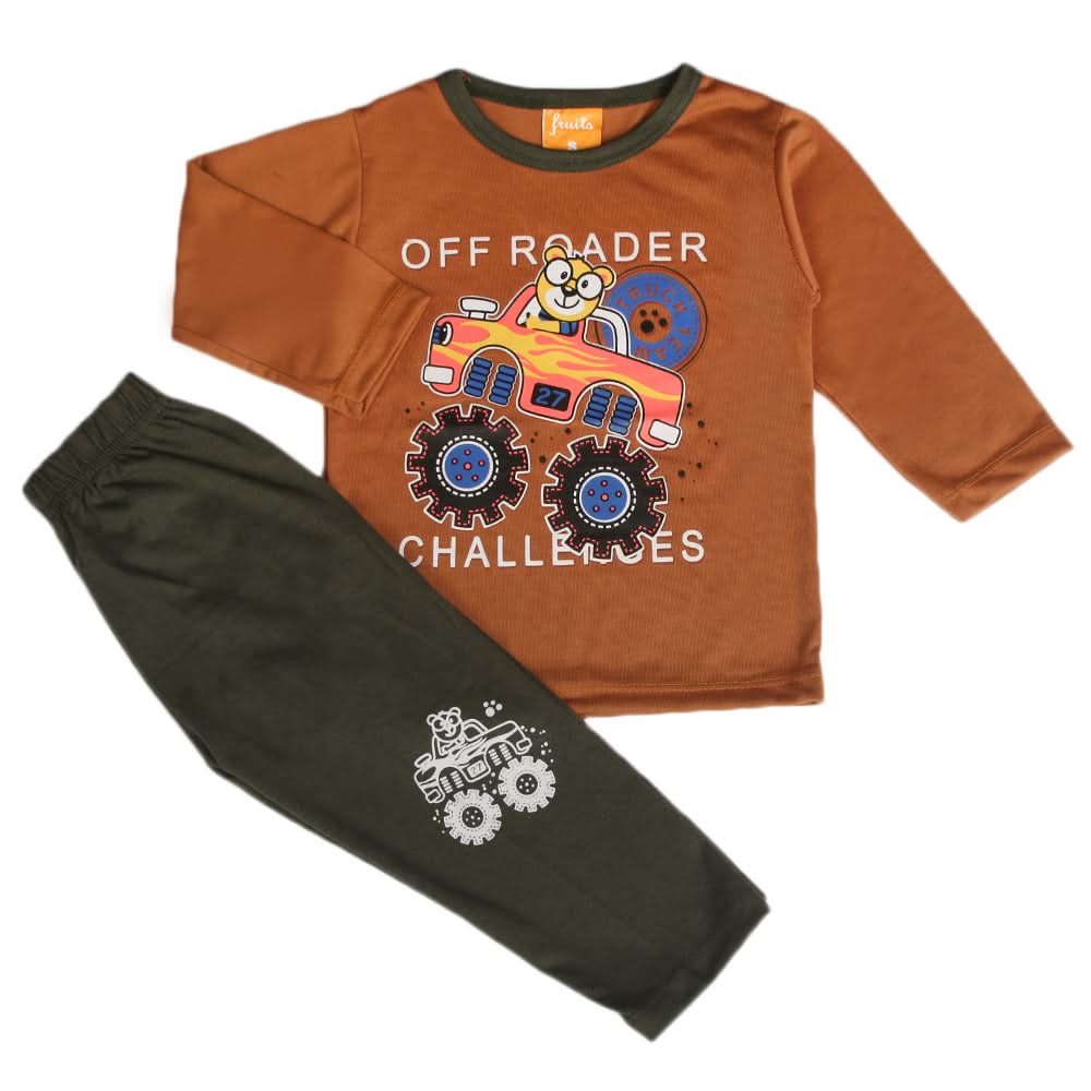 Boys Full Sleeves Suit - Brown, Boys Sets & Suits, Chase Value, Chase Value
