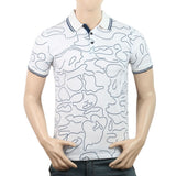 Men's Half Sleeves Polo T-Shirt - White, Men, T-Shirts And Polos, Chase Value, Chase Value