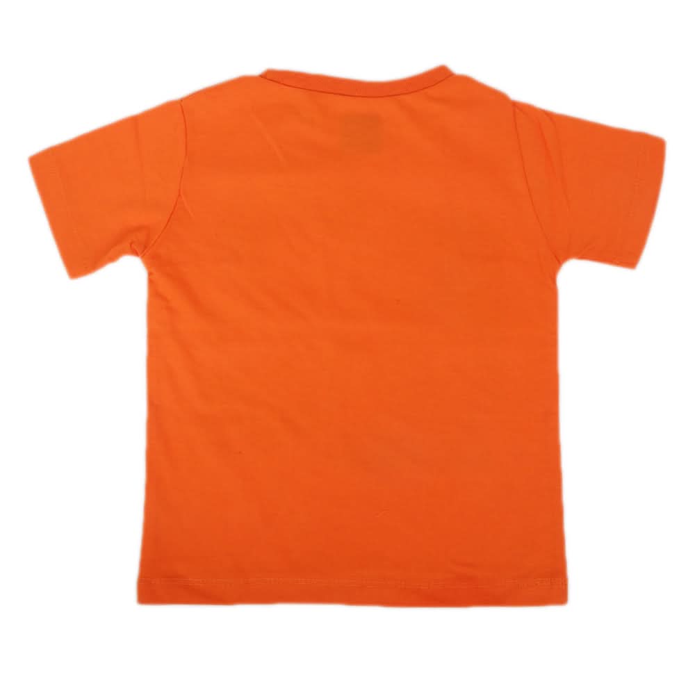 Boys Half Sleeves T-Shirt - Orange, Kids, Boys T-Shirts, Chase Value, Chase Value