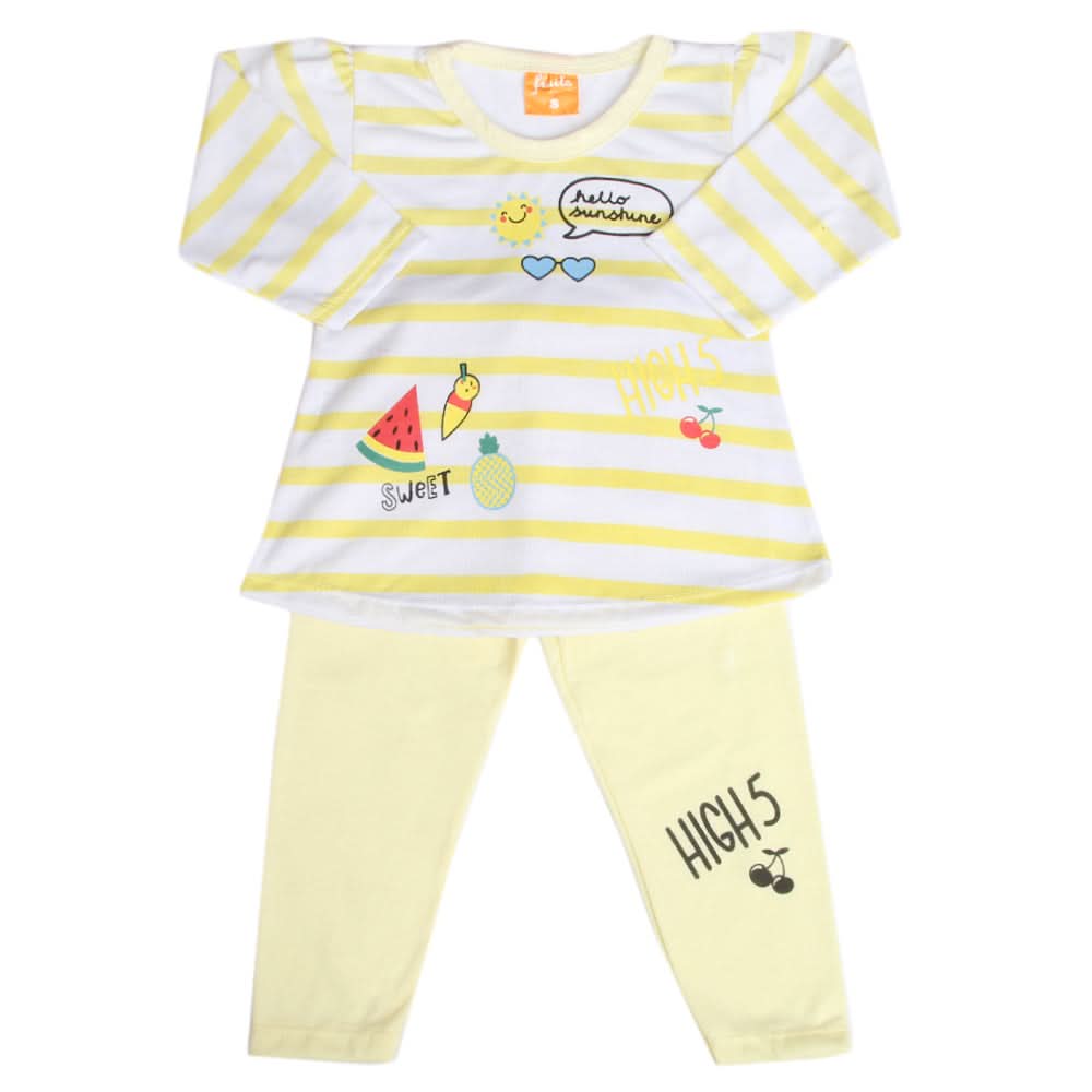 Girls Full Sleeves Suit - Lemon, Girls Suits, Chase Value, Chase Value