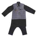 Boys WaistCoat Shalwar Suit - Purple, Kids, Boys Shalwar Kameez, Chase Value, Chase Value