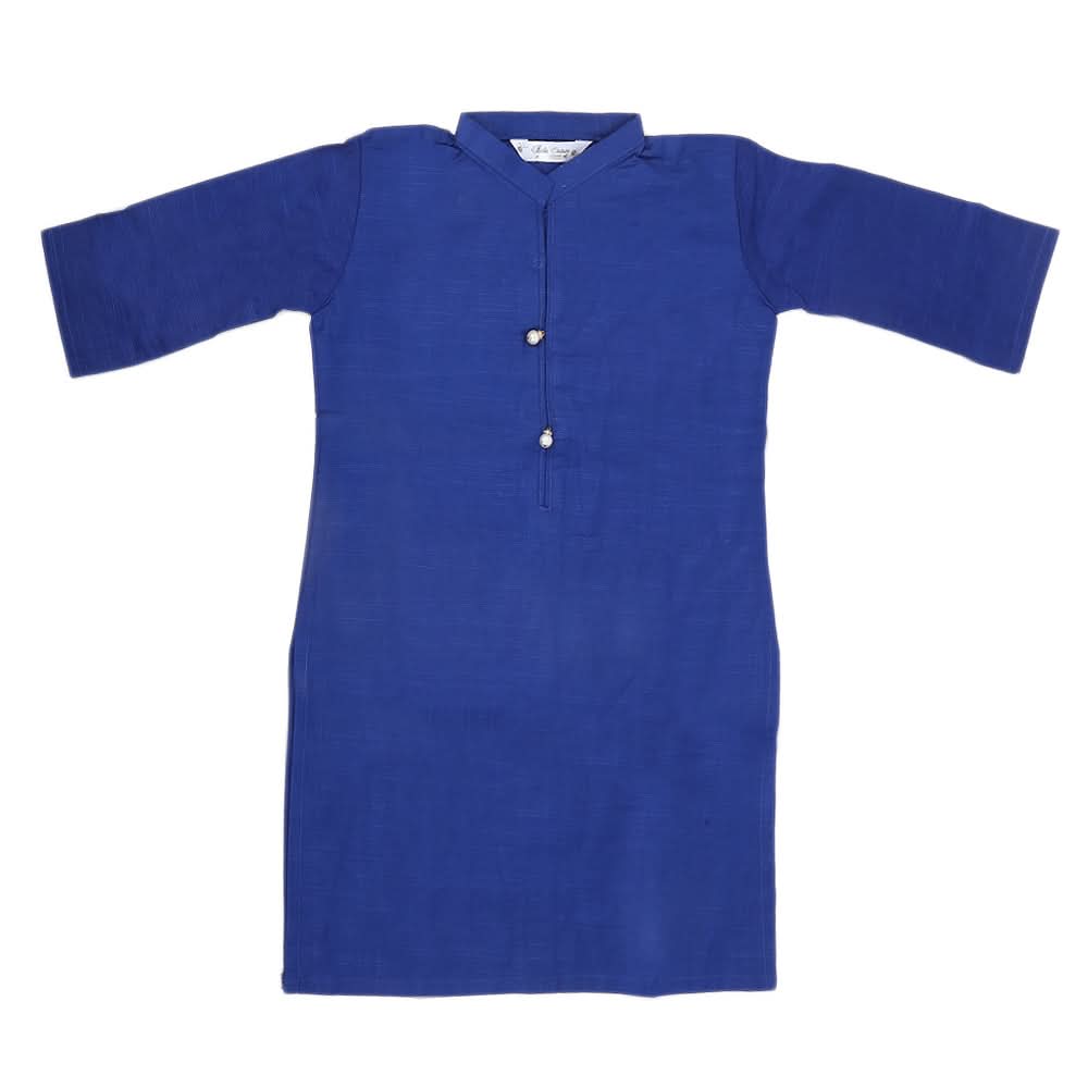 Girls Plain Khaddar Kurti - Royal Blue, Kids, Girls Kurti, Chase Value, Chase Value