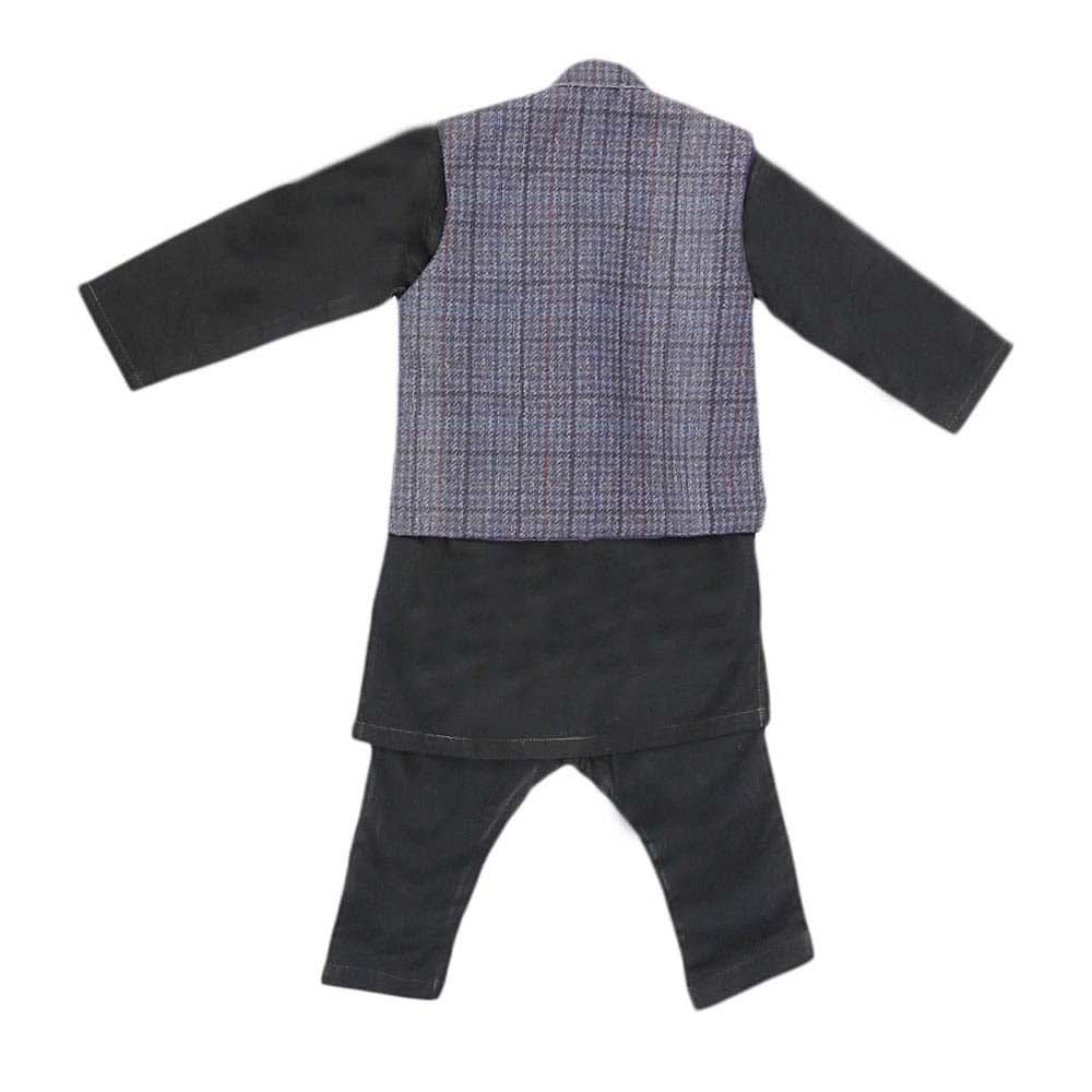 Boys WaistCoat Shalwar Suit - Purple, Kids, Boys Shalwar Kameez, Chase Value, Chase Value
