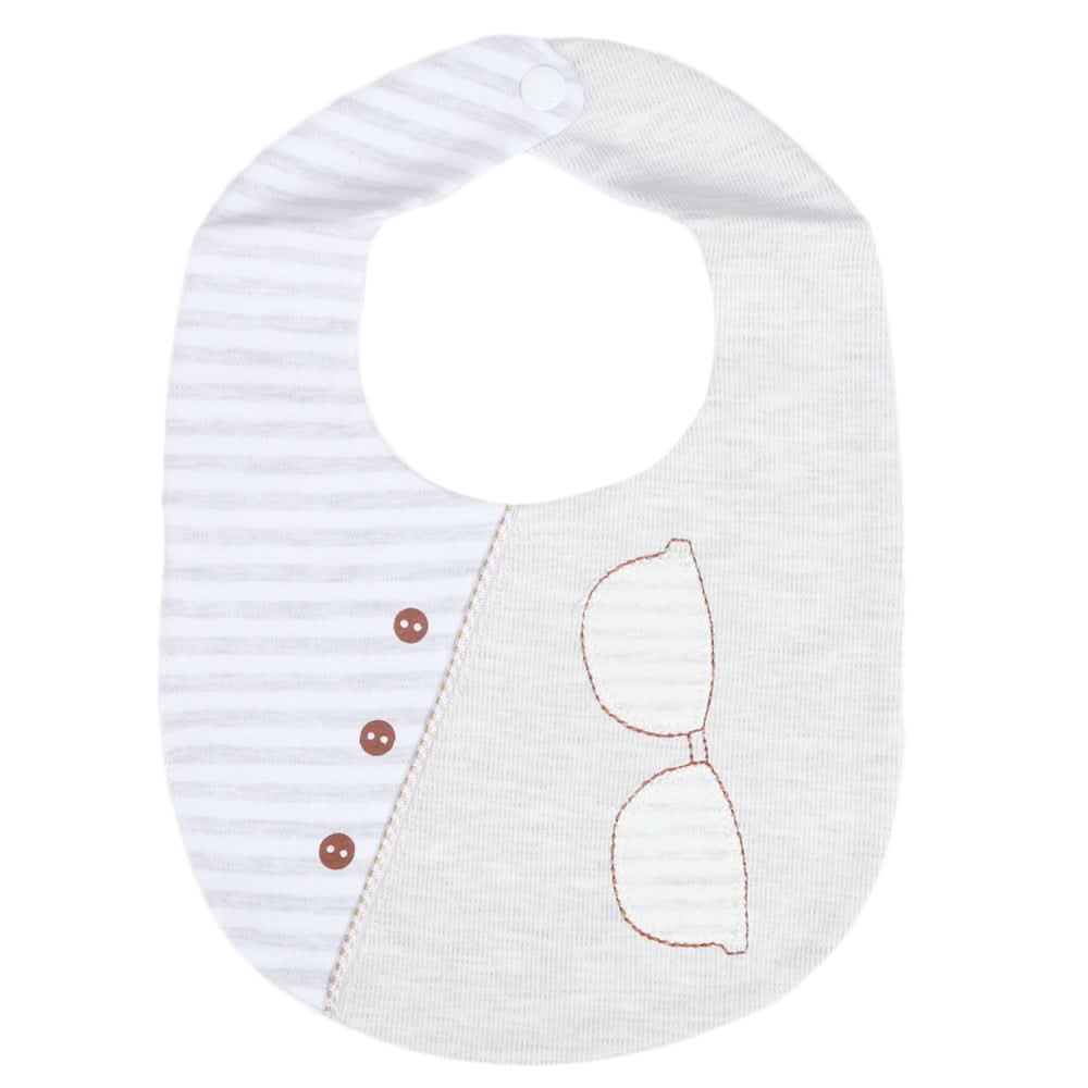 Newborn Cartoon Bib - Grey, Kids, Bibs, Chase Value, Chase Value