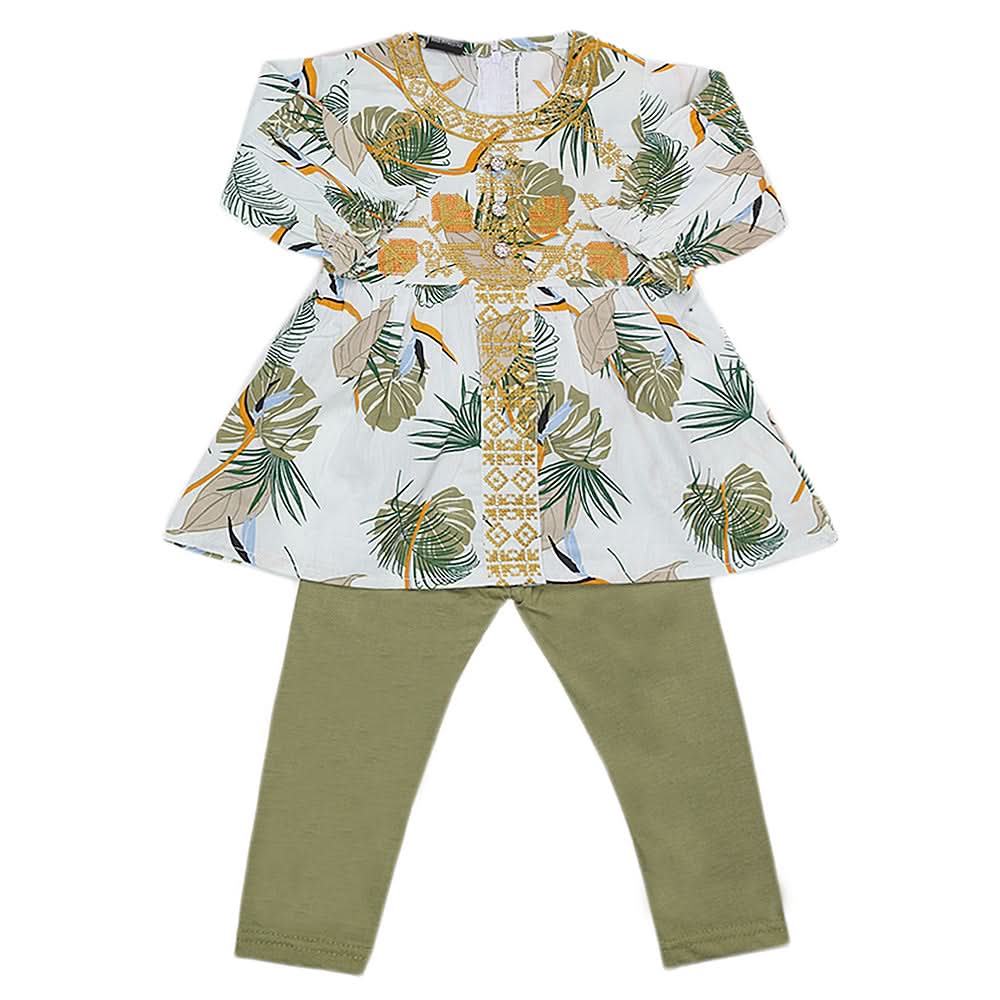 Girls Pajama Suit - Green, Kids, Girls Sets And Suits, Chase Value, Chase Value