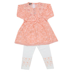 Girls Pajama Suit 1035 Peach - A, Kids, Girls Sets And Suits, Chase Value, Chase Value