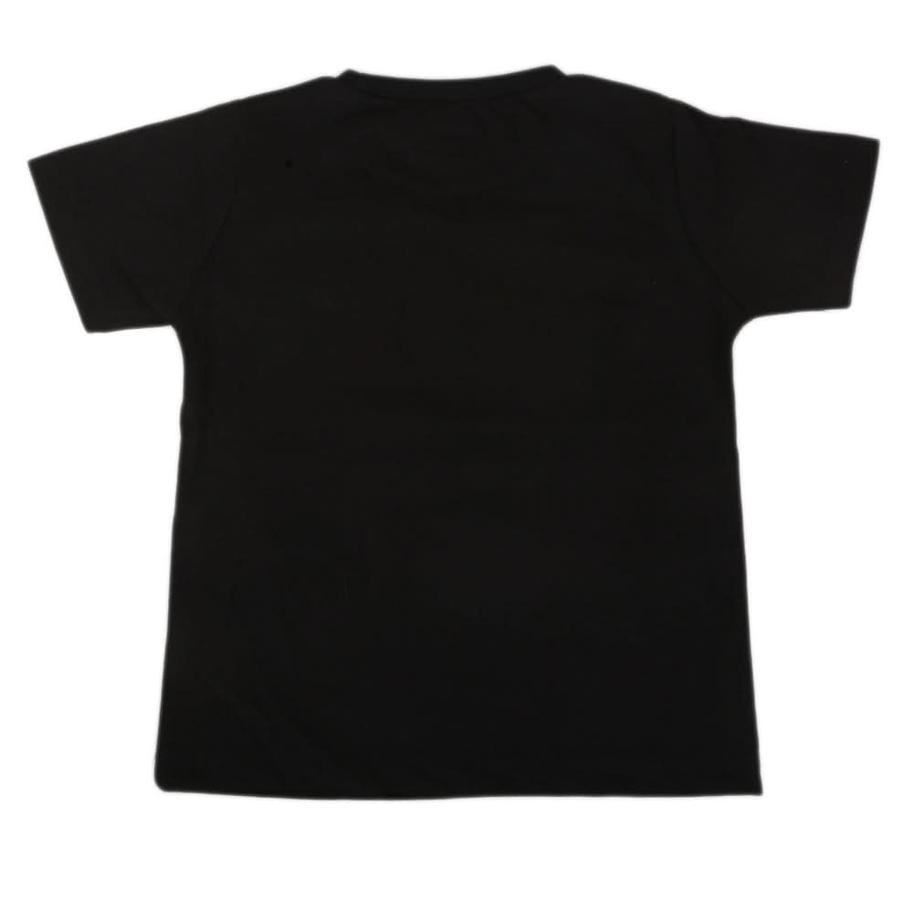 Boys Half Sleeves T-Shirt - Black, Kids, Boys T-Shirts, Chase Value, Chase Value