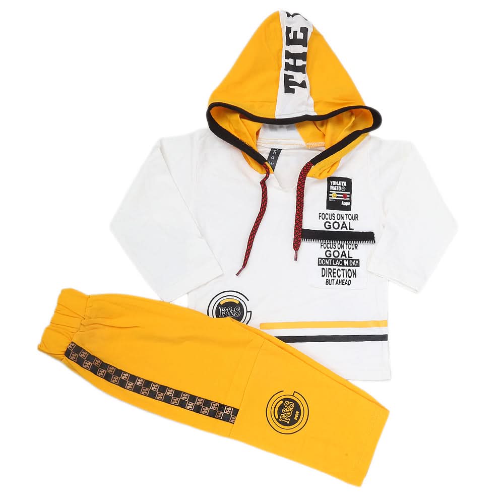 Boys Full Sleeves Suit (42608) - Yellow, Kids, Boys Sets And Suits, Chase Value, Chase Value