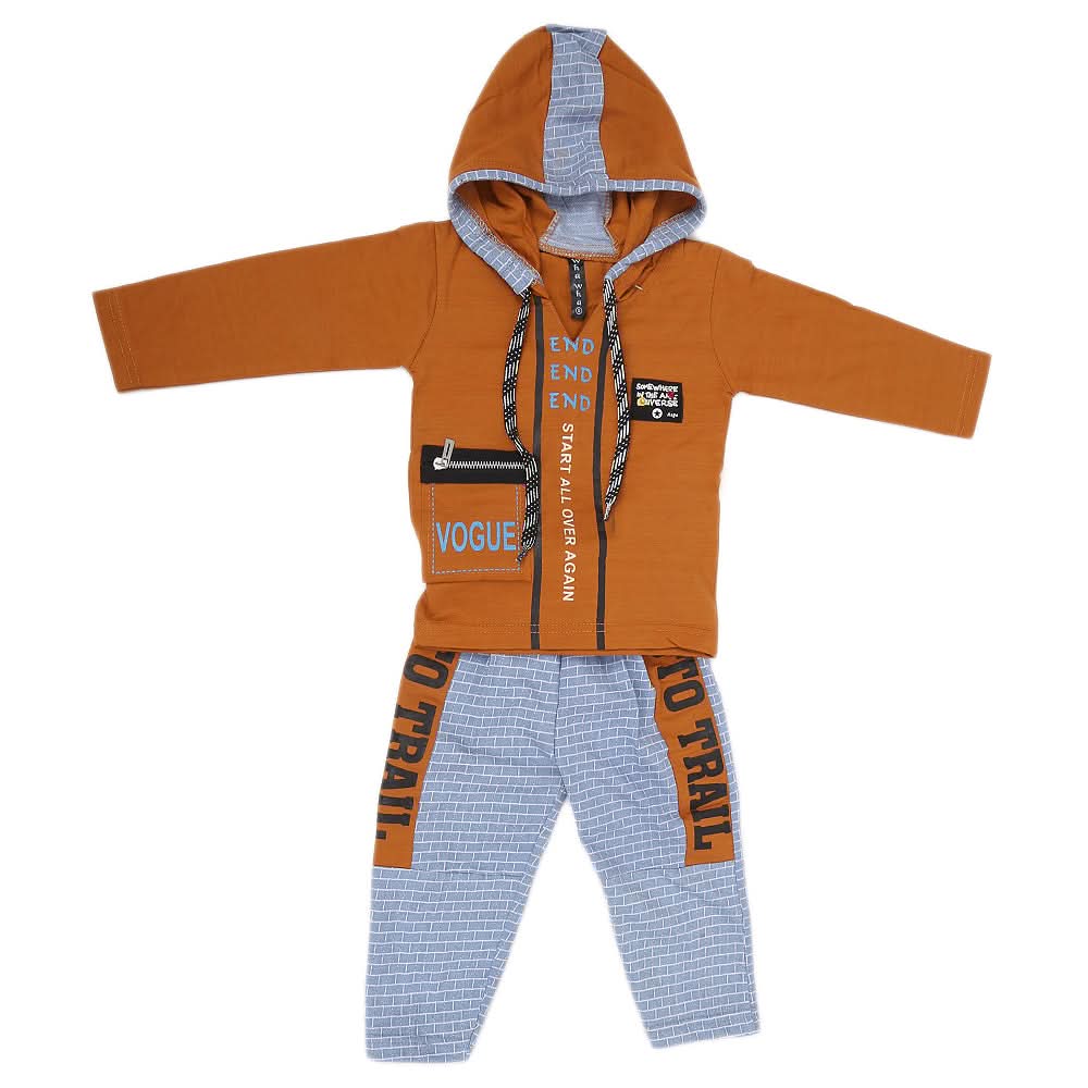 Boys Full Sleeves Suit (42611) - Brown, Kids, Boys Sets And Suits, Chase Value, Chase Value