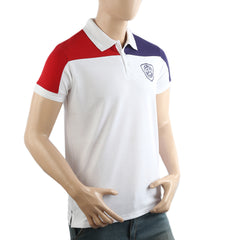 Men's Half Sleeves Polo T-Shirt - White, Men's T-Shirts & Polos, Chase Value, Chase Value