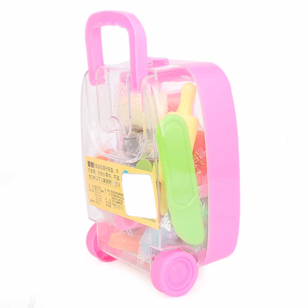 Luggage Clay Box For Kids - Pink, Kids, Clay And Slime, Chase Value, Chase Value
