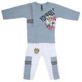Boys Full Sleeves Suit (42612) - Steel Blue, Kids, Boys Sets And Suits, Chase Value, Chase Value