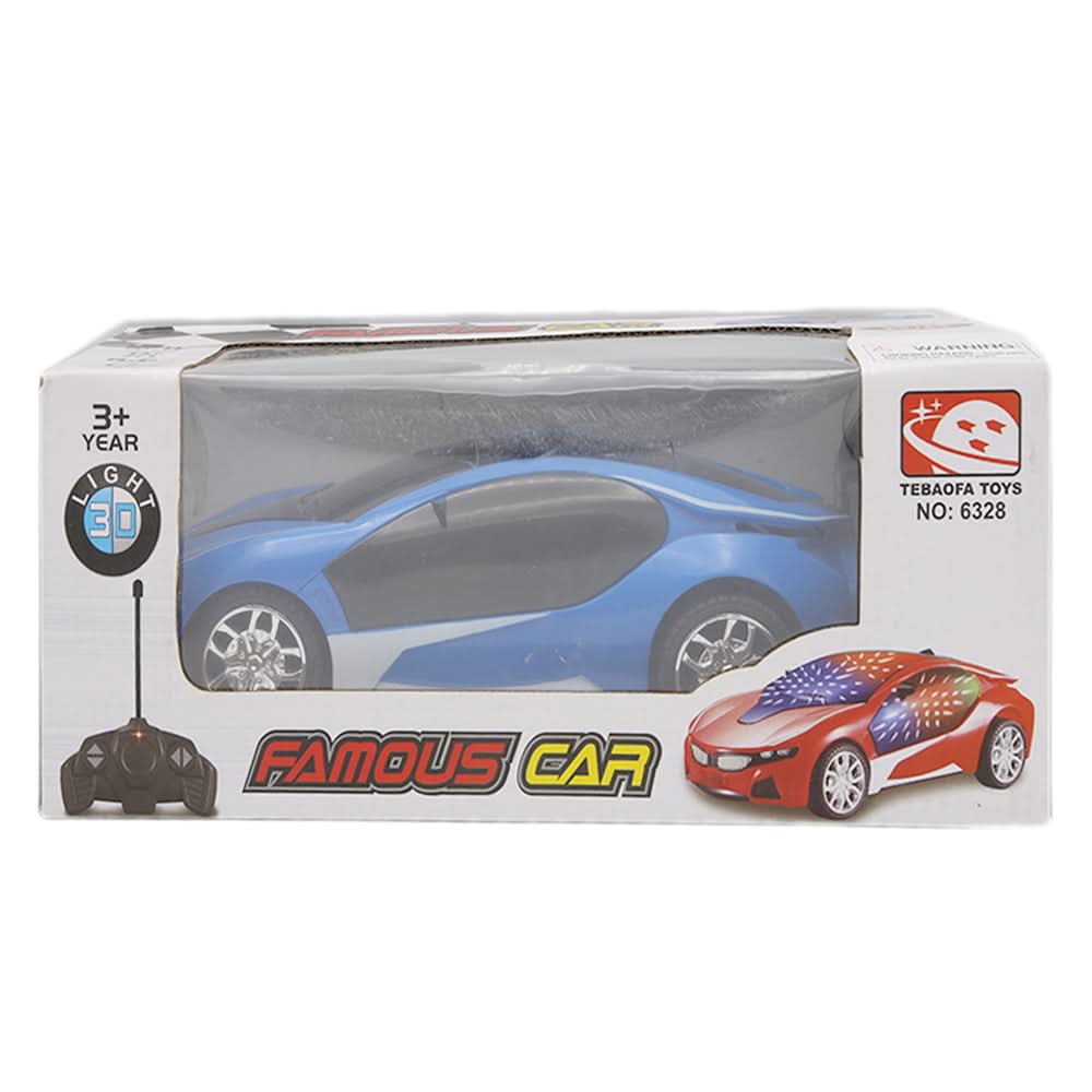 Remote Control Car 3D Light - Blue, Kids, Remote Control, Chase Value, Chase Value