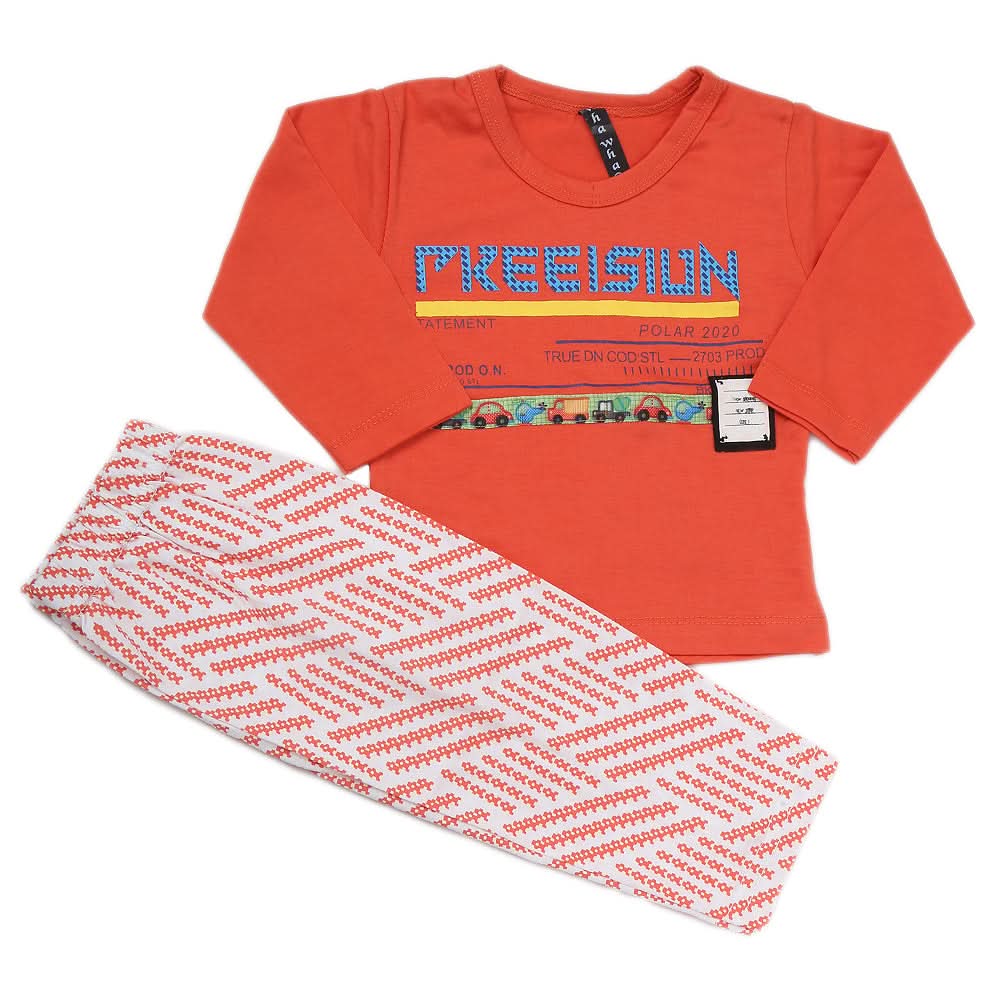 Boys Full Sleeves Suit (42411) - Orange, Kids, Boys Sets And Suits, Chase Value, Chase Value