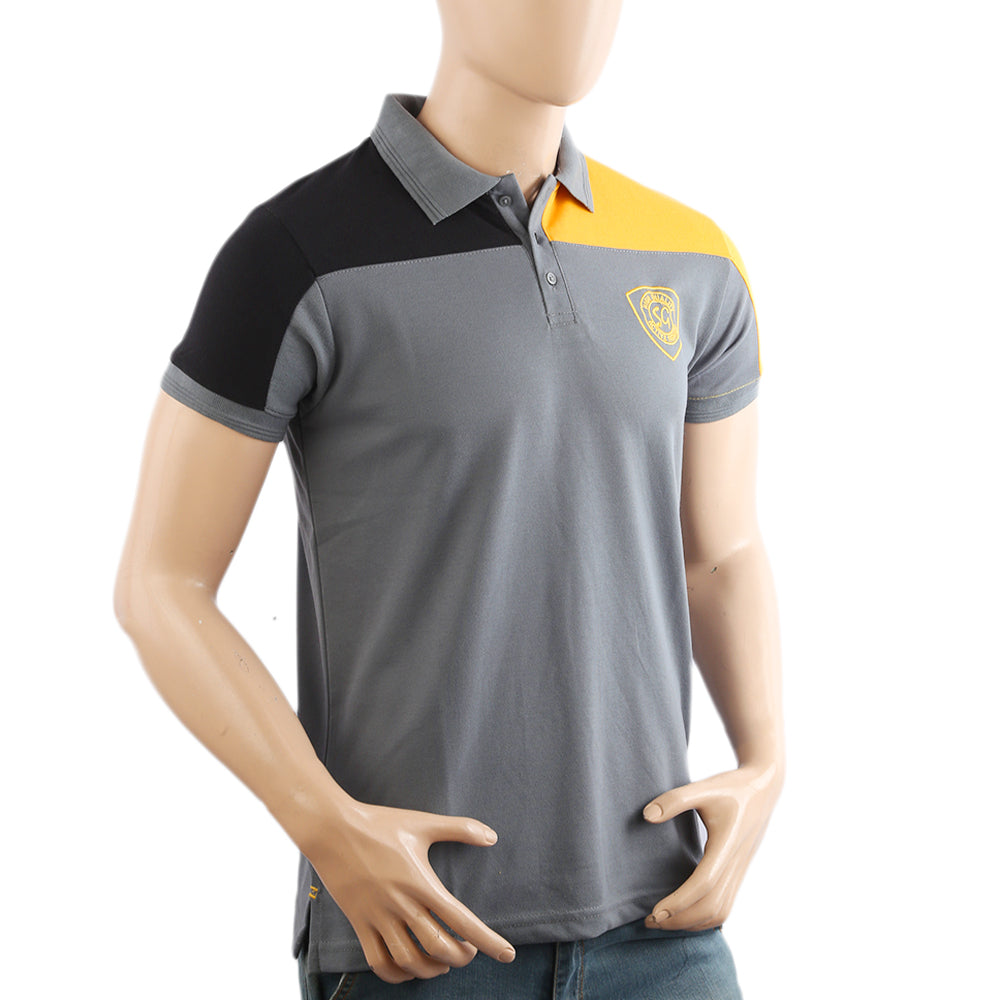 Men's Half Sleeves Polo T-Shirt - Grey, Men's T-Shirts & Polos, Chase Value, Chase Value