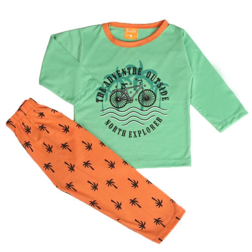 Boys Full Sleeves Suit - Green, Boys Sets & Suits, Chase Value, Chase Value