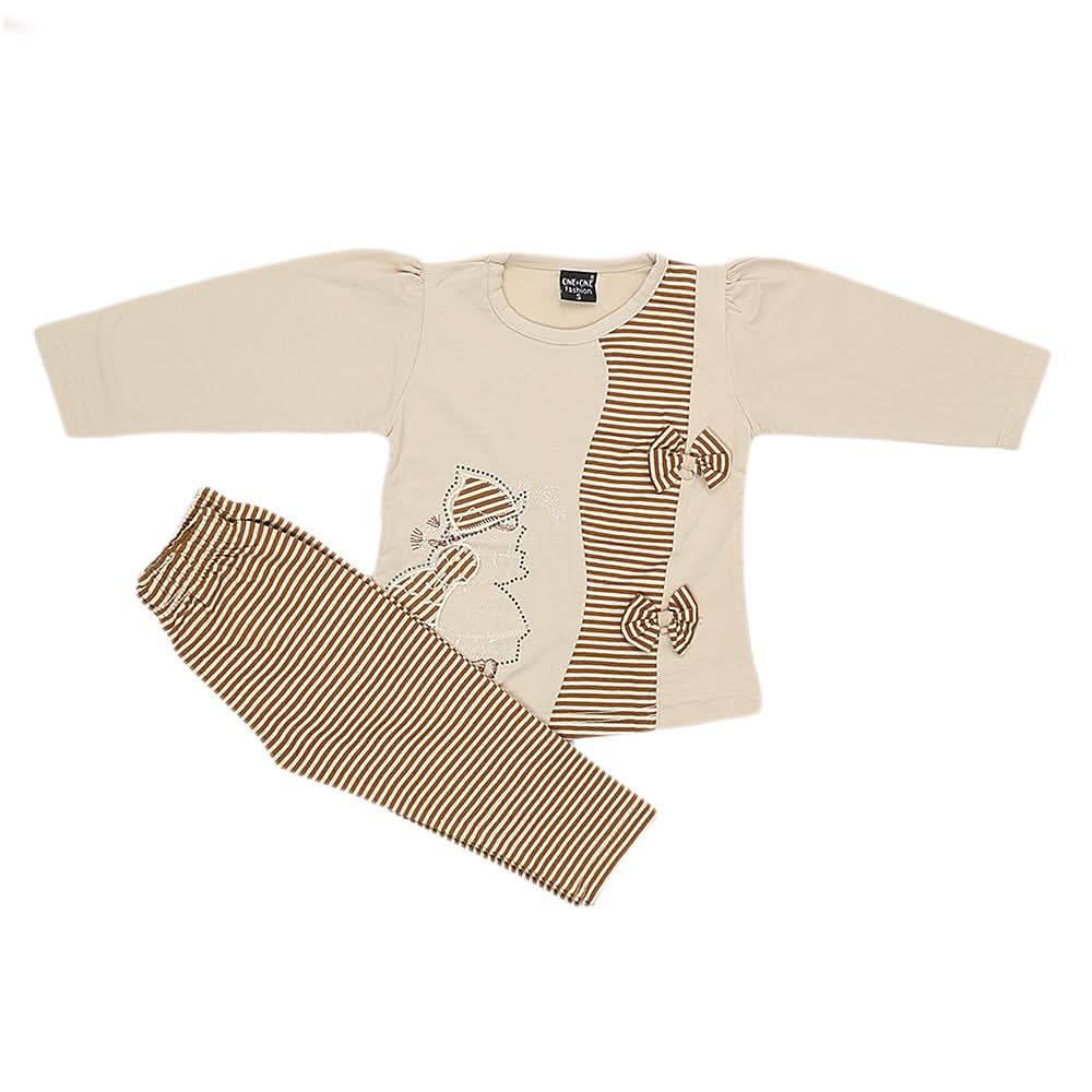 Girls Pajama Suit - Fawn, Kids, Girls Sets And Suits, Chase Value, Chase Value