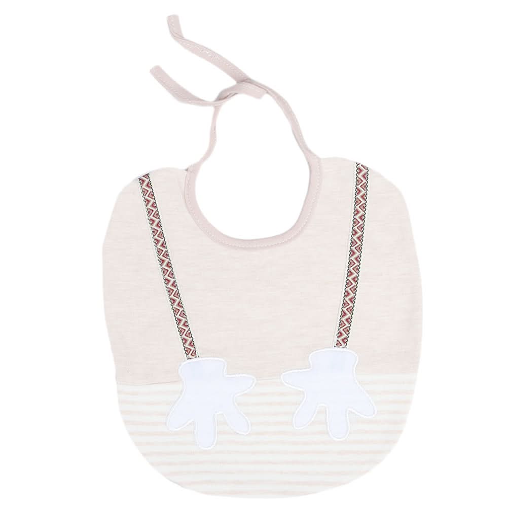 Newborn Cartoon Bib - Beige, Kids, Bibs, Chase Value, Chase Value