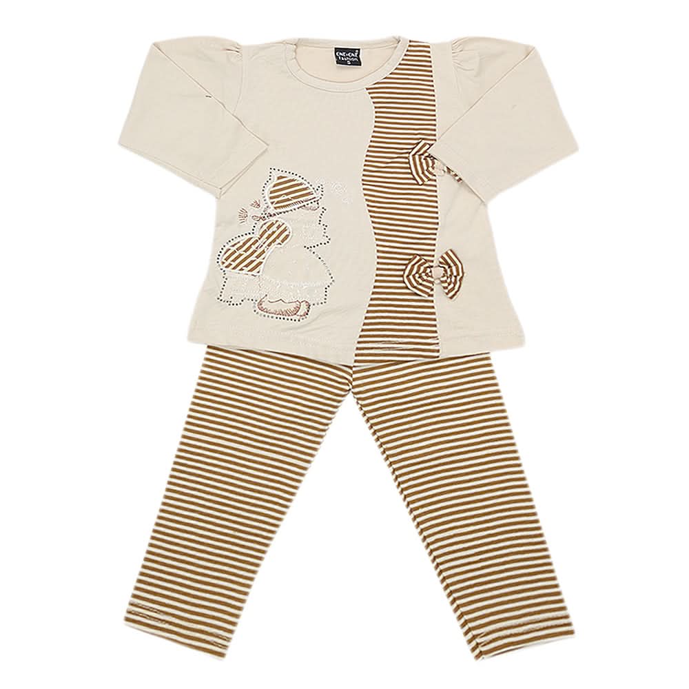 Girls Pajama Suit - Fawn, Kids, Girls Sets And Suits, Chase Value, Chase Value