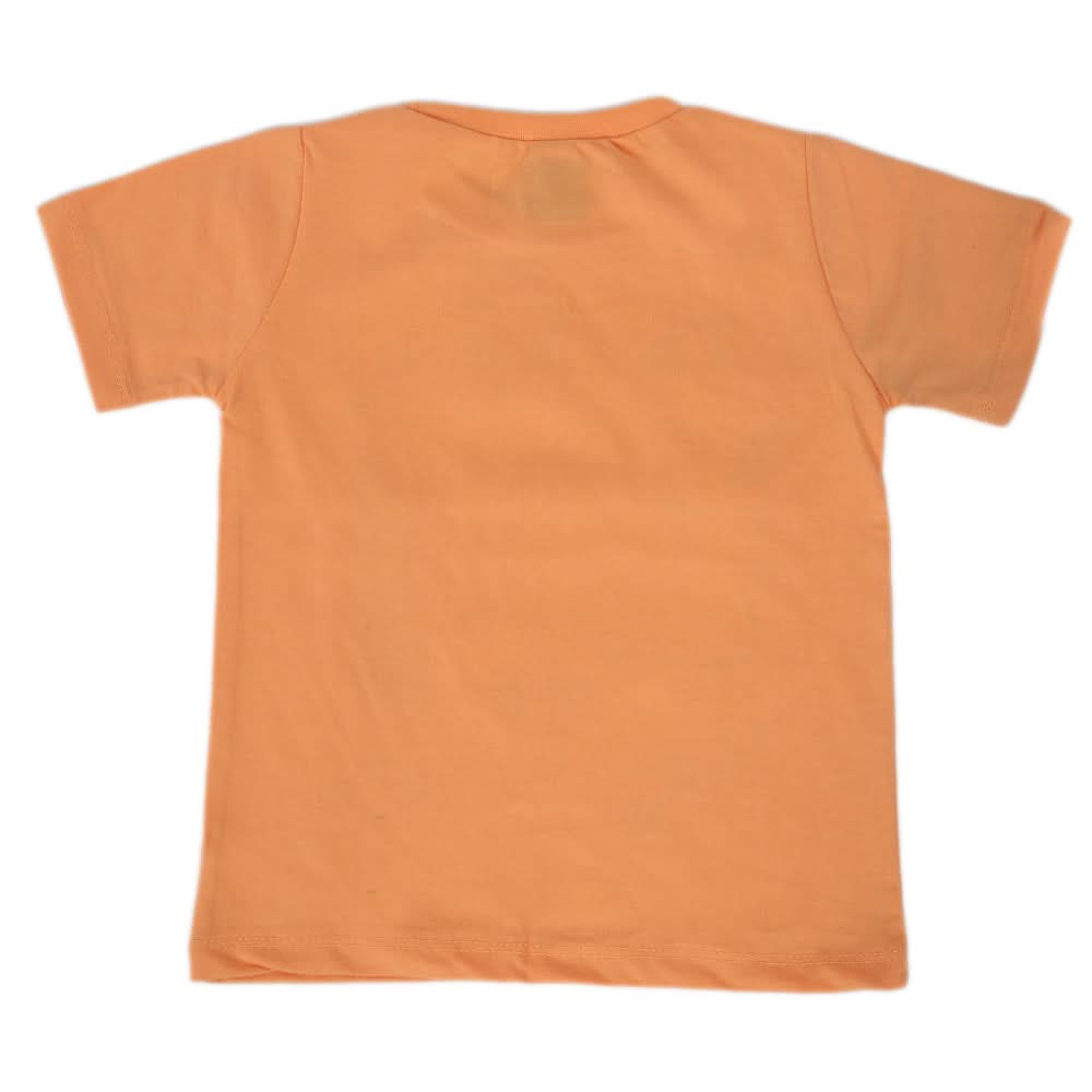 Boys Half Sleeves T-Shirt - Orange, Kids, Boys T-Shirts, Chase Value, Chase Value