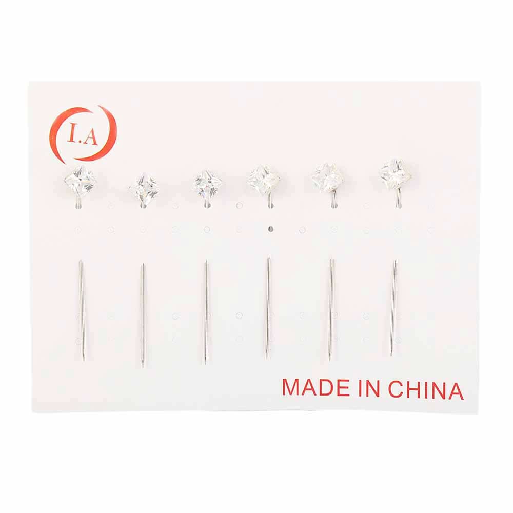 Scarf Pin 6 Pcs - Multi, Women, Scarf Pins & Brooches, Chase Value, Chase Value
