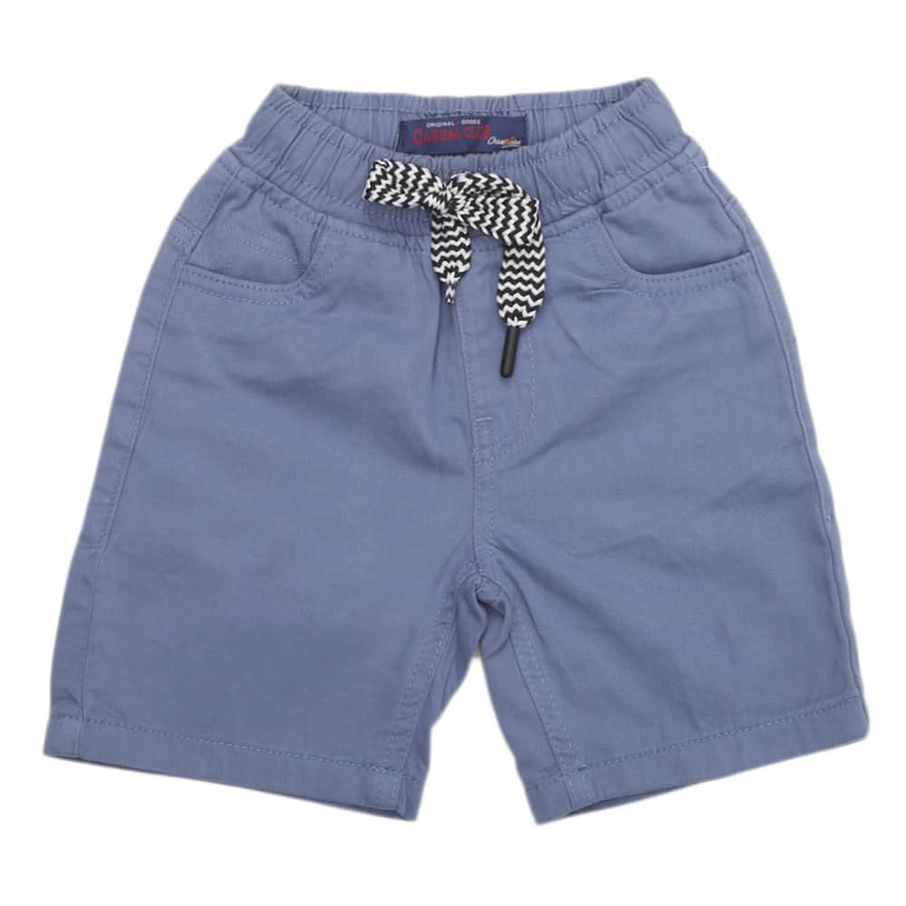 Boys Cotton Short - Steel Blue, Kids, Boys Shorts, Chase Value, Chase Value