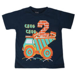 Boys Round Neck Half Sleeves T-Shirt - Steel Blue, Kids, Boys T-Shirts, Chase Value, Chase Value