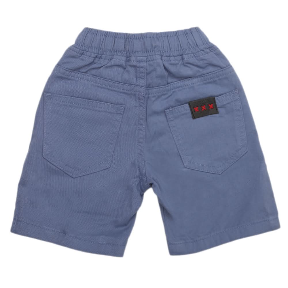 Boys Cotton Short - Steel Blue, Kids, Boys Shorts, Chase Value, Chase Value