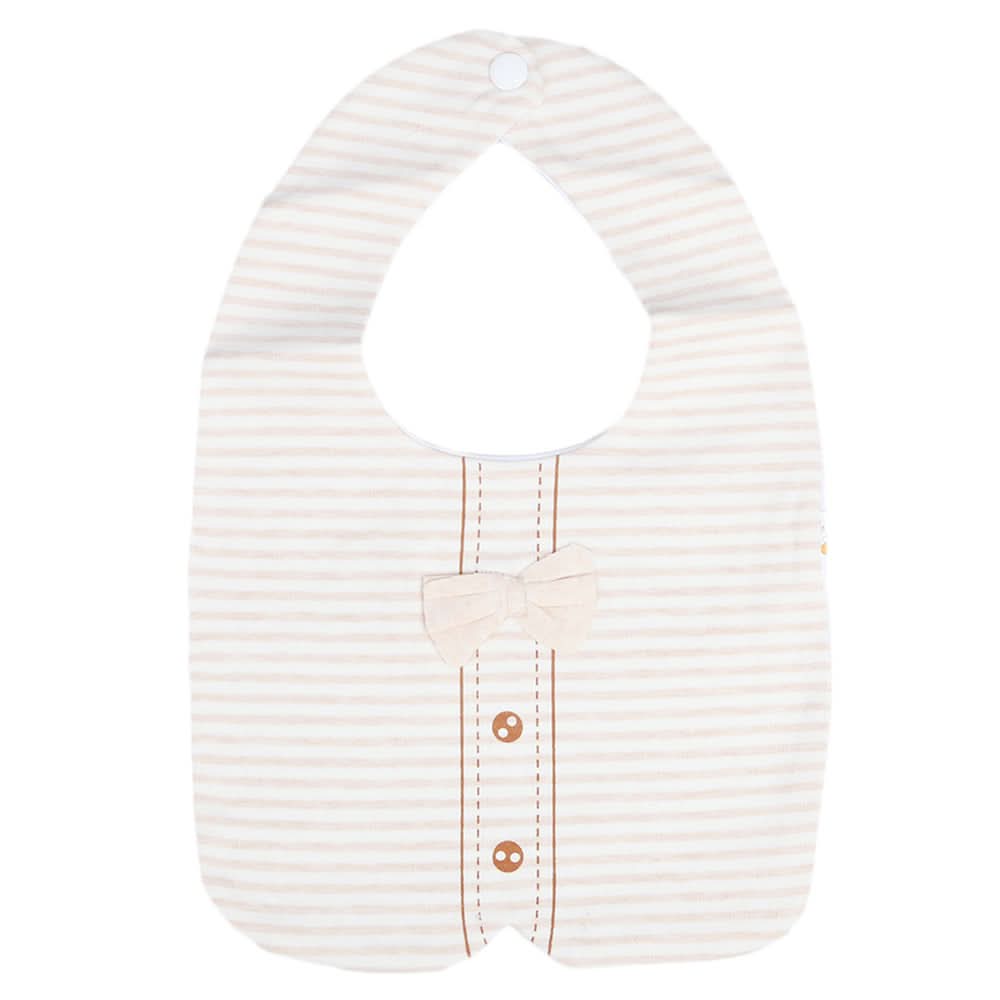 Newborn Cartoon Bib - Beige, Kids, Bibs, Chase Value, Chase Value
