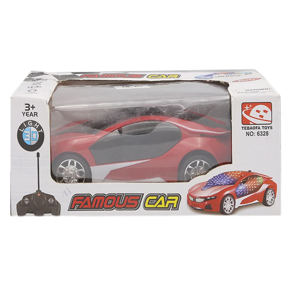 Remote Control Car 3D Light - Red, Kids, Remote Control, Chase Value, Chase Value