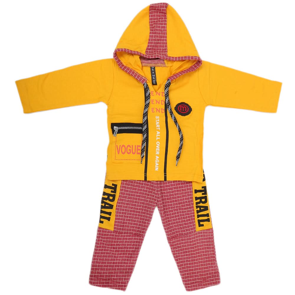 Boys Full Sleeves Suit (42611) - Yellow, Kids, Boys Sets And Suits, Chase Value, Chase Value
