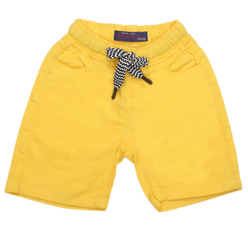 Boys Cotton Short - Yellow, Kids, Boys Shorts, Chase Value, Chase Value